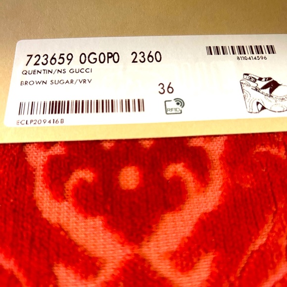 COPY - GUCCI HORSEBIT BROWN LEATHER MULES WITH ANKLE STRAP, GOLD STUDDED DETAIL - Picture 10 of 10